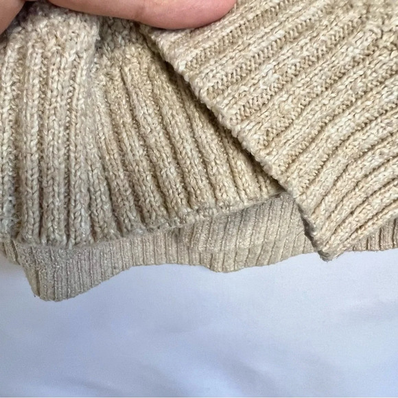 Pink Clover Tan Winter Warm Fall Pullover Crewneck  Knit Sweater Women Size XXL - Picture 8 of 11